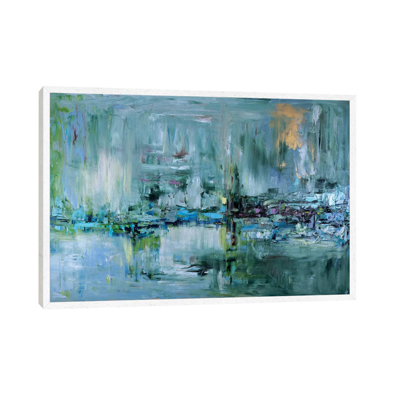 Awakening 1 Piece Painting on Canvas, 101.6 cm H x 66.04 cm W, White Framed