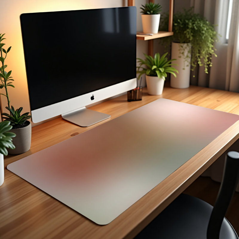 Polyester Desk Pad, 14.4x12.1