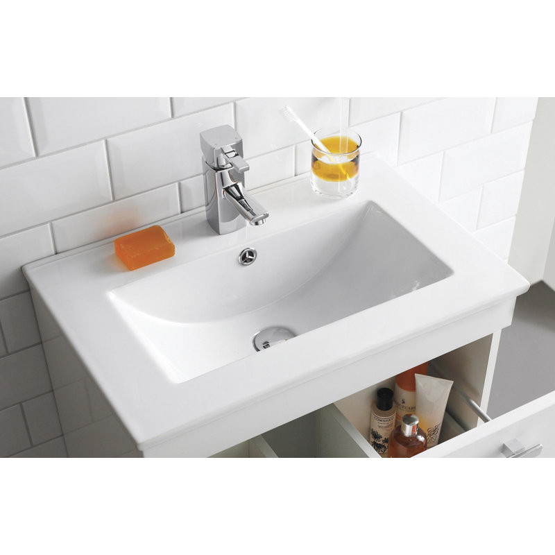 Eden 1005mm Single Bathroom Vanity with Integrated Vitreous China Basin