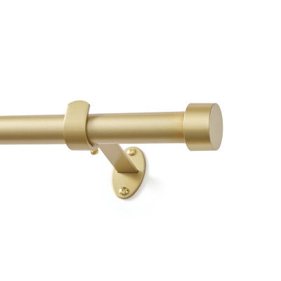 Victorine Cap Finial Single Curtain Rod