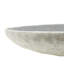 Long bol décoratif en polystone ovale gris