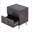 Table basse compacte 2 tiroirs Espresso