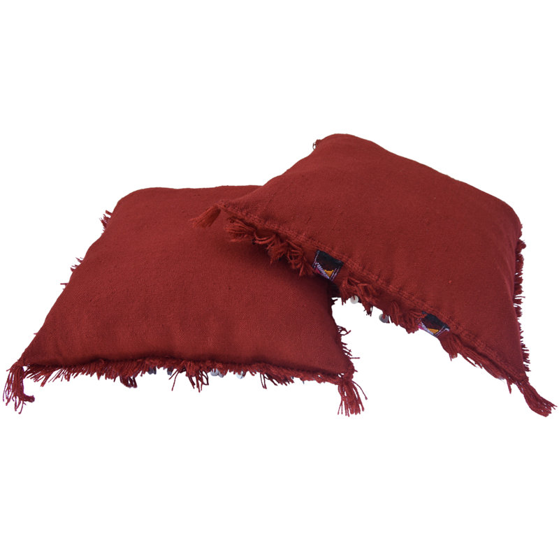Rectangular Pillow Cover & Insert, Maroon/Pink/Red