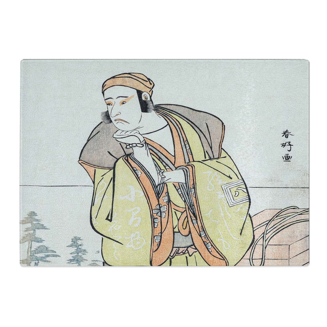 Tempered Glass Ichikawa Yaozo II by Katsukawa Shunsho Chopping Board