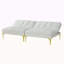 Tissu convertible futon avec pieds en métal