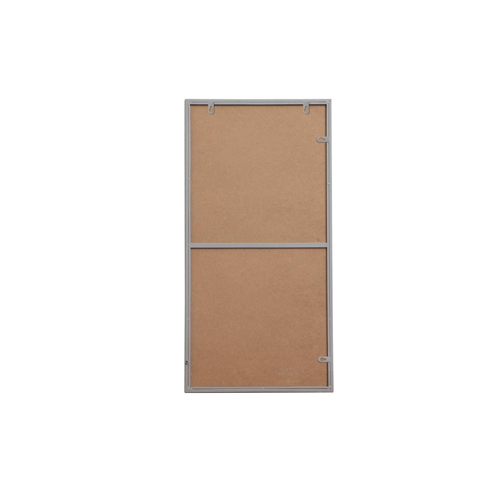 Sabine Metal Rectangle Wall Mirror, 36" x 18", Gray