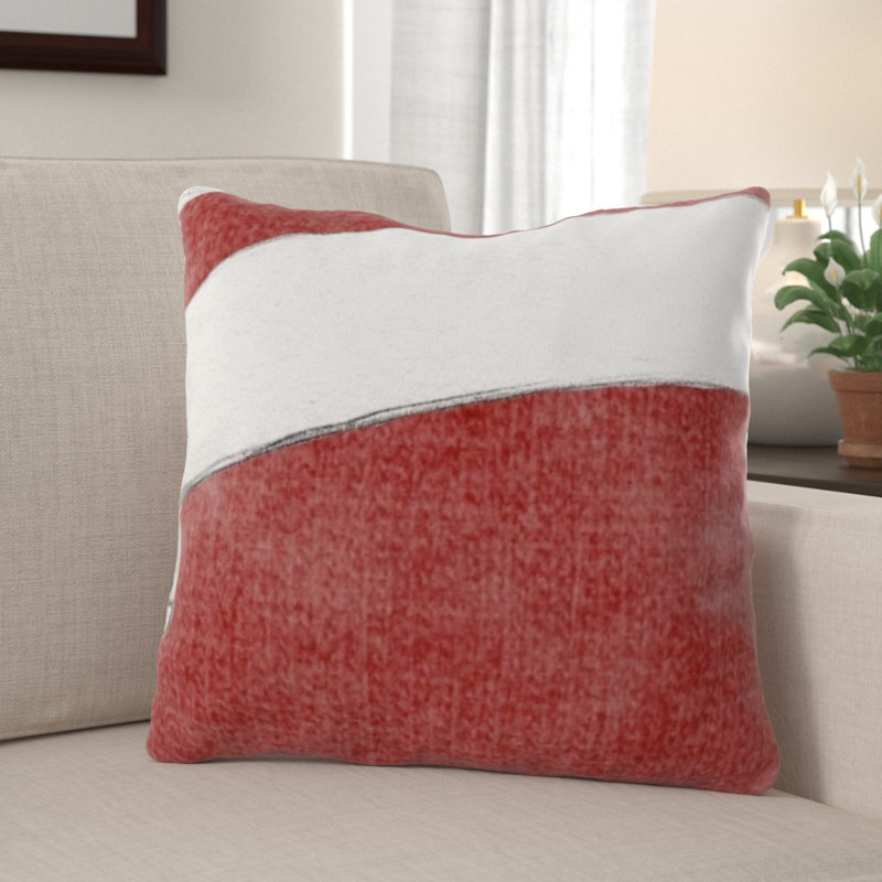 Coussin décoratif Durfee, Microsuède, Intérieur 