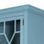 Cabinet bleu / Credenzas 39,4 x 18 x 83 po - Nouveau style français moderne et Grace 45%, 35% bois massif, 10% verre, placage-152515127