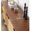 Crédence de rangement simple en bois massif l 78,7 po
