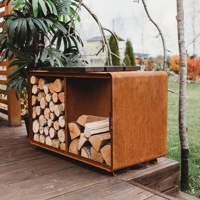 74cm W Metal Log Rack