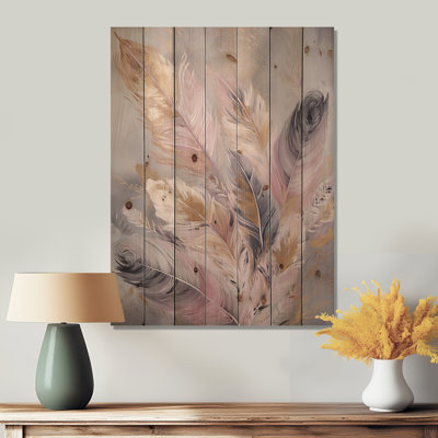 Llewellyn - Décoration murale florale en bois