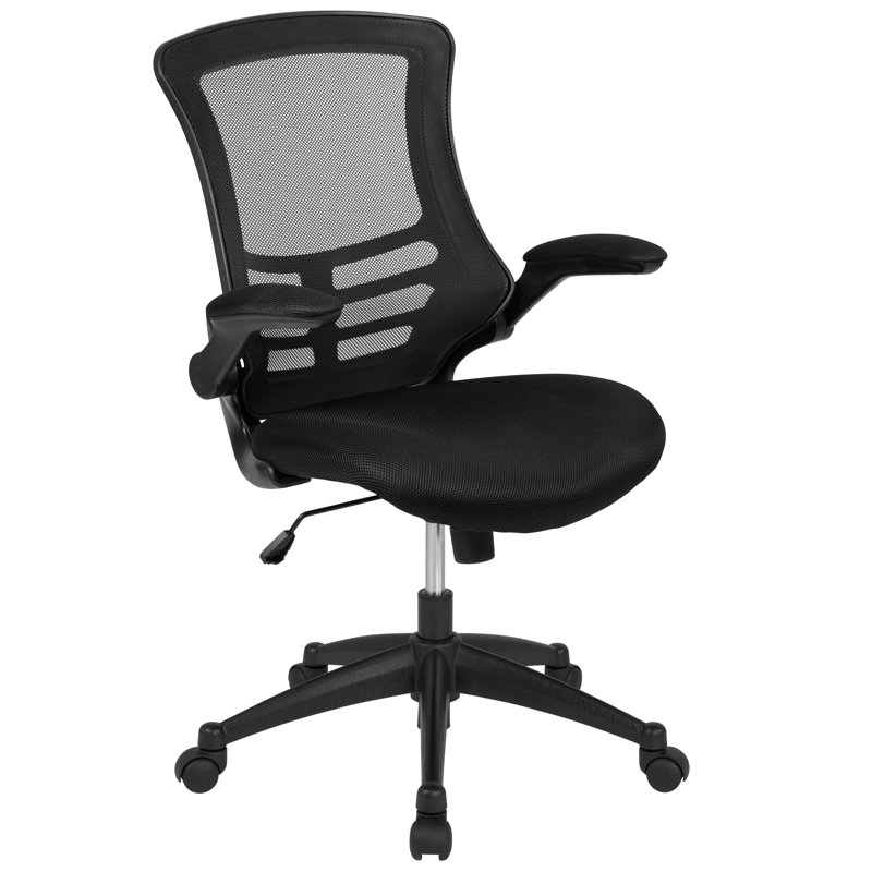Chaises de bureau ergonomiques pivotantes en filet avec accoudoirs relevables Kelista