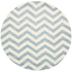 McCaysville Argyle Hand Woven Hand Hooked Light Grey/Cream Area Rug