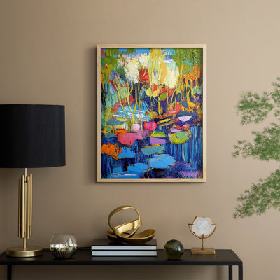 Impression encadrée FLORAL Series DCV III - Bois massif