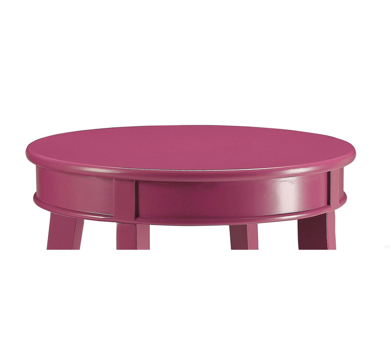 Aberta Purple Color  Accent Table  With 1 Layer Of Storage, Purple