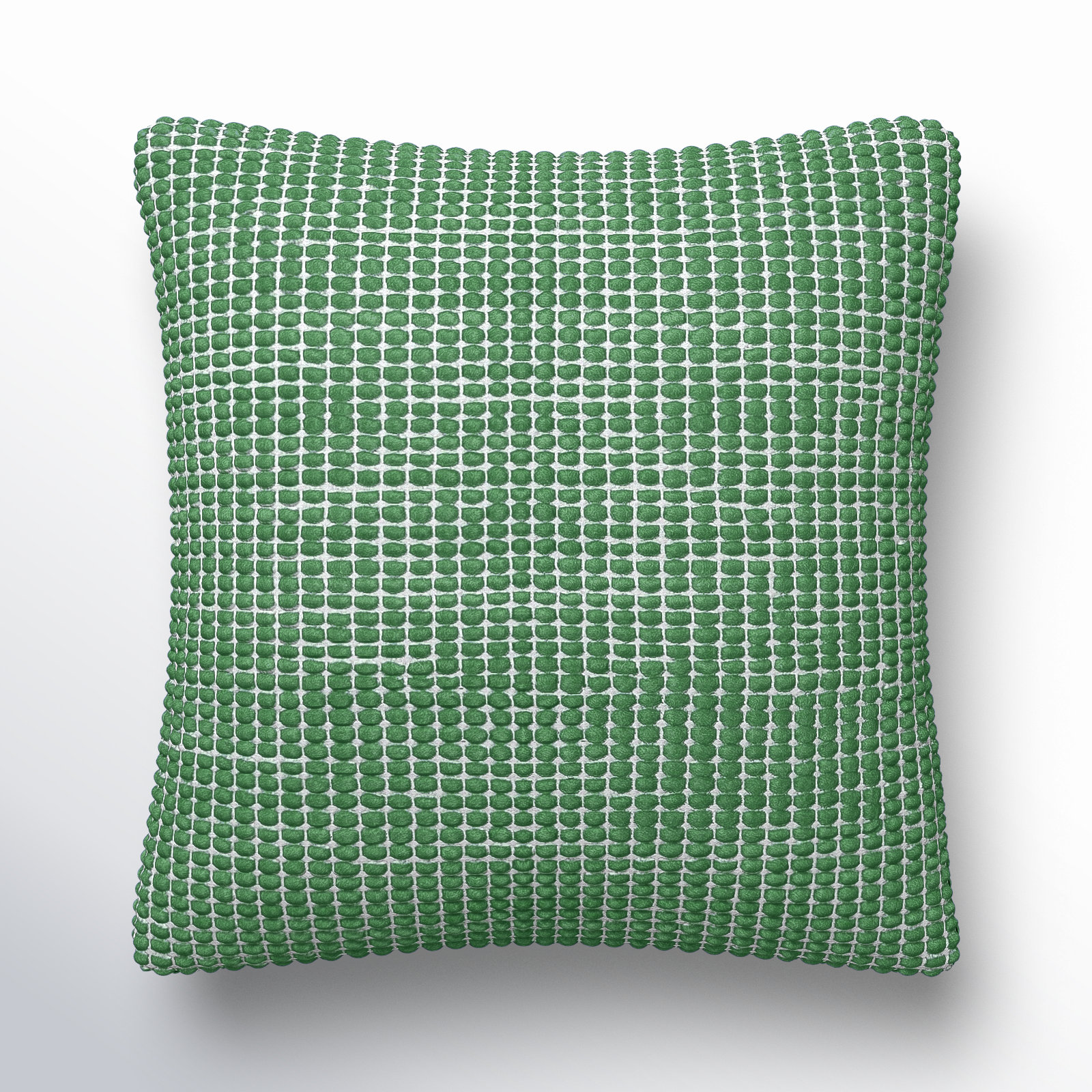Waverly Wool Pillow Cover, Down, Green, 20" x 20"