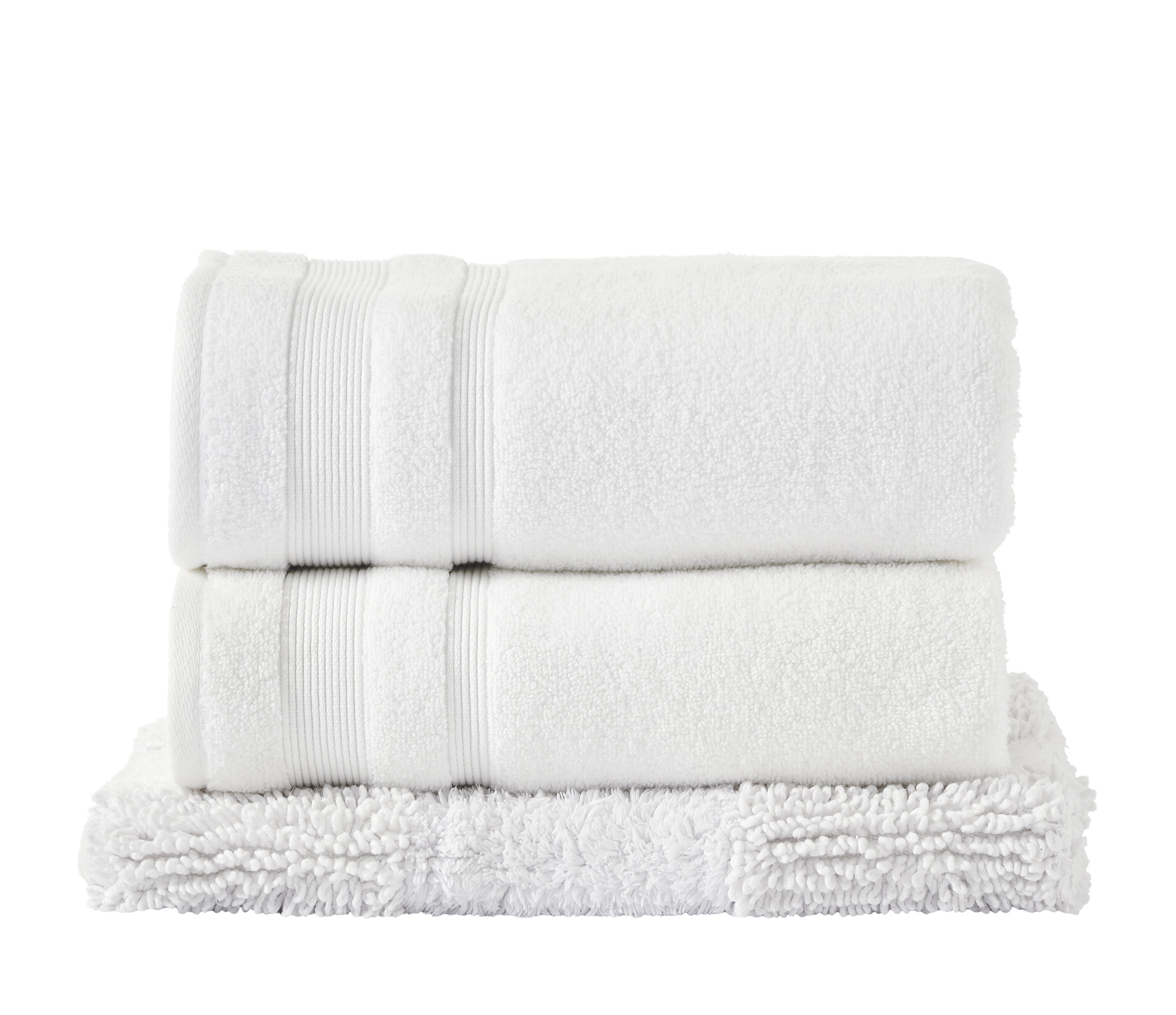 Nautica - 6 Piece Bath Towels, Highly Absorbent Cotton Towel Set, Stylish  Bathroom Decor (Brookwater Grey, 6 Piece)