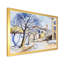 Maison blanche dans un village d'été - Peinture sur toile-59757995-59758001