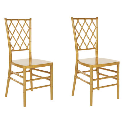 Gagliardi 45cm H Cross Back Stacking Side Chair