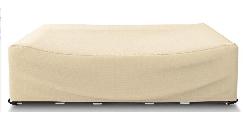 Housse de meuble, revêtement durable en PVC 600D Oxford résistant à l'eau et aux égratignures. L 98 po x l 78 po x H 32 po, beige