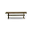 L'ensemble de table de salle à manger 6 pièces contient une table de cuisine rectangulaire avec pieds en X et 4 chaises rembourrées en tissu de lin Limelight avec un banc, patiné-1358997927-1358997924-1358997925