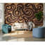 Murale abstraite moderne à motif de tourbillons abstraits-707378952-707378954