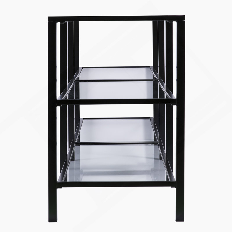 Meuble télé avec tablettes de rangement