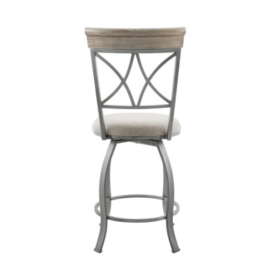 Jefferson Swivel Upholstered Counter Stool