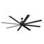 Ventilateur de plafond 84 pales 84 pouces noir satiné avec pales noir Breda-1060032981-1060033002