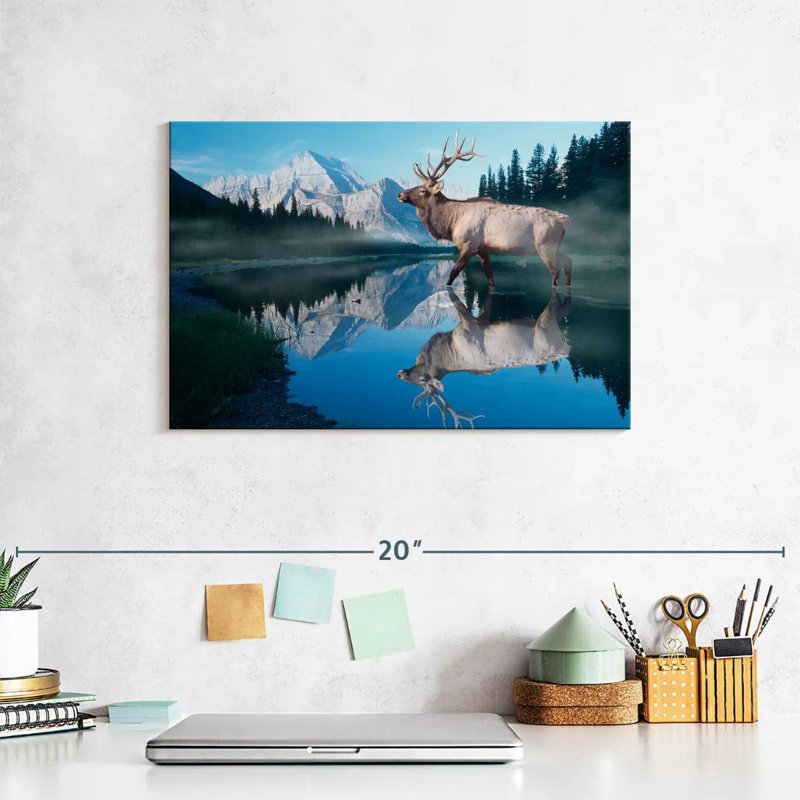 Reflections Of Glacier, 8" H x 12" W