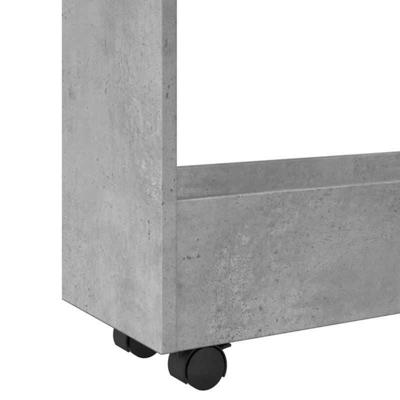 Narrow Serving Cart, Concrete Grey