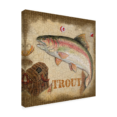 Laguiole Jean Plout, «Trout Beige», art sur toile