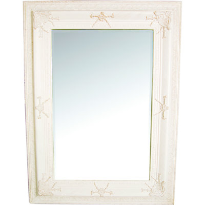 Ethier Wood Flat Wall Mirror