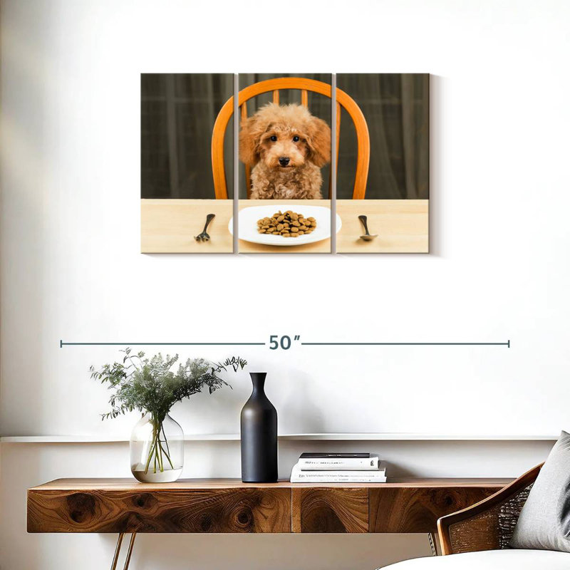 Brampt Dog Dinner Time, H 20 po x l 33 po