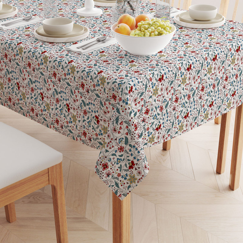 Table Runner, 100% Cotton, 16X72", Botanical Doodles, 60" L x 104" W