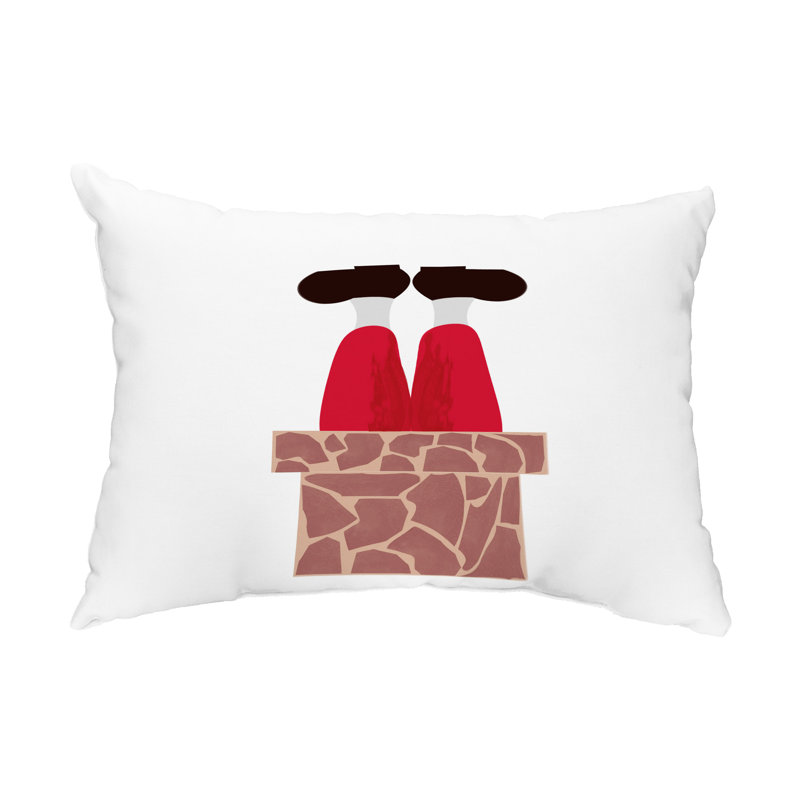 Outdoor Reversible Throw Pillow, White