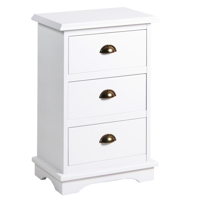 Allene 47cm W Solid Wood Bedside Table