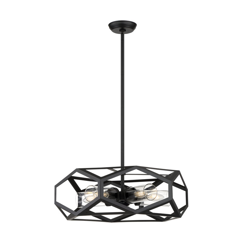 Shelburn 5 - Light Dimmable Geometric Chandelier