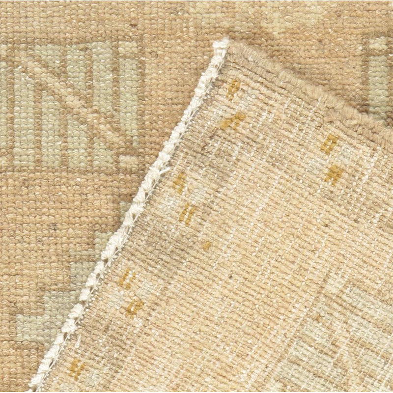 Tapis yastik turque rétro vers 1950, 1 pi 9 po x 2 pi