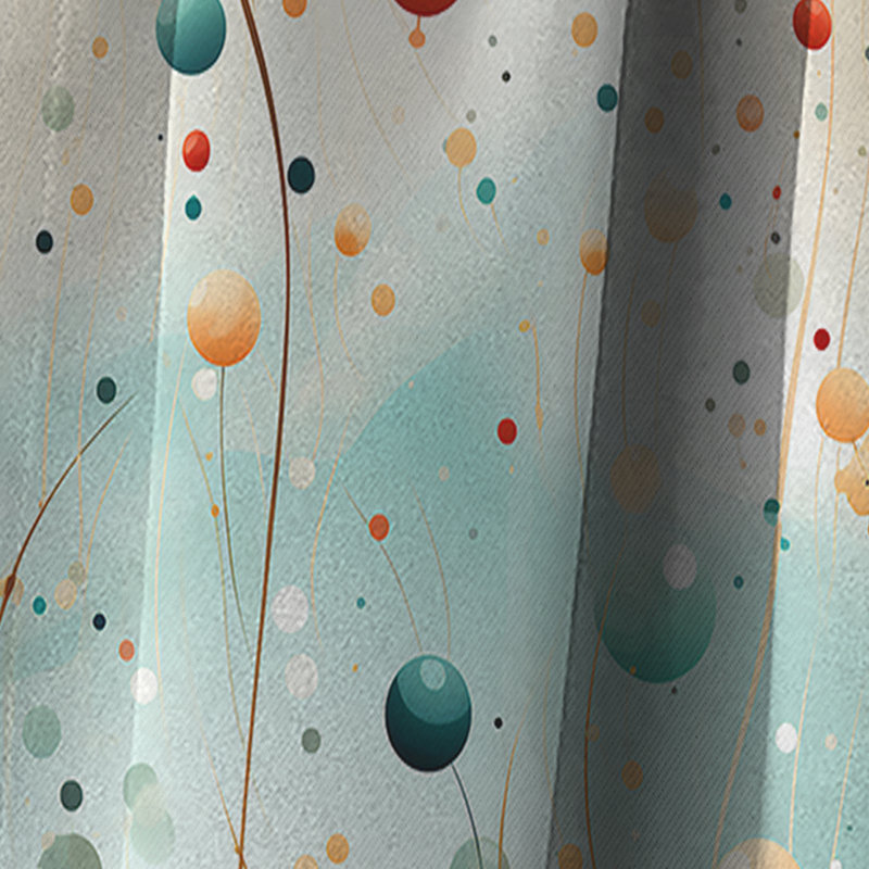 Motif à pois Ethereal Whispers I - Rideau abstrait - Rideau occultant - 1 panneau, L 52 po x L 63 po