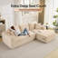 Canapé modulaire rembourré en tissu de velours côtelé en L 108 po avec méridienne 108 po-998772925-998772927
