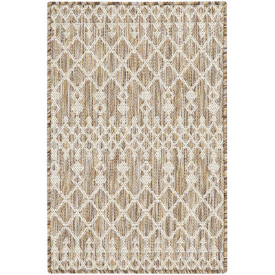  Positano 3' x 5' Beige Modern Rug