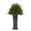 Arbre de Noël artificiel scintillant sur piédestal avec DEL multicolores