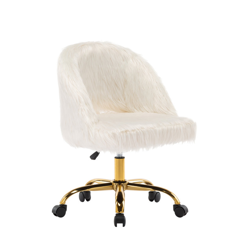 Polyester Blend Task Chair, White