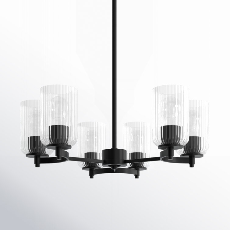 Adalina 6 Light Metal Dimmable Chandelier