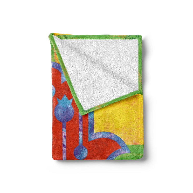 Hand Woven Throw Blanket, 60" W x 80" L