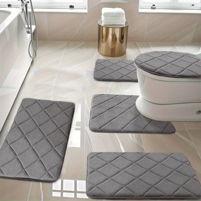 Ensemble de tapis de salle de bain 5 pièces