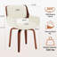 Fauteuils pivotants rembourrés en similicuir Aura-2073991967