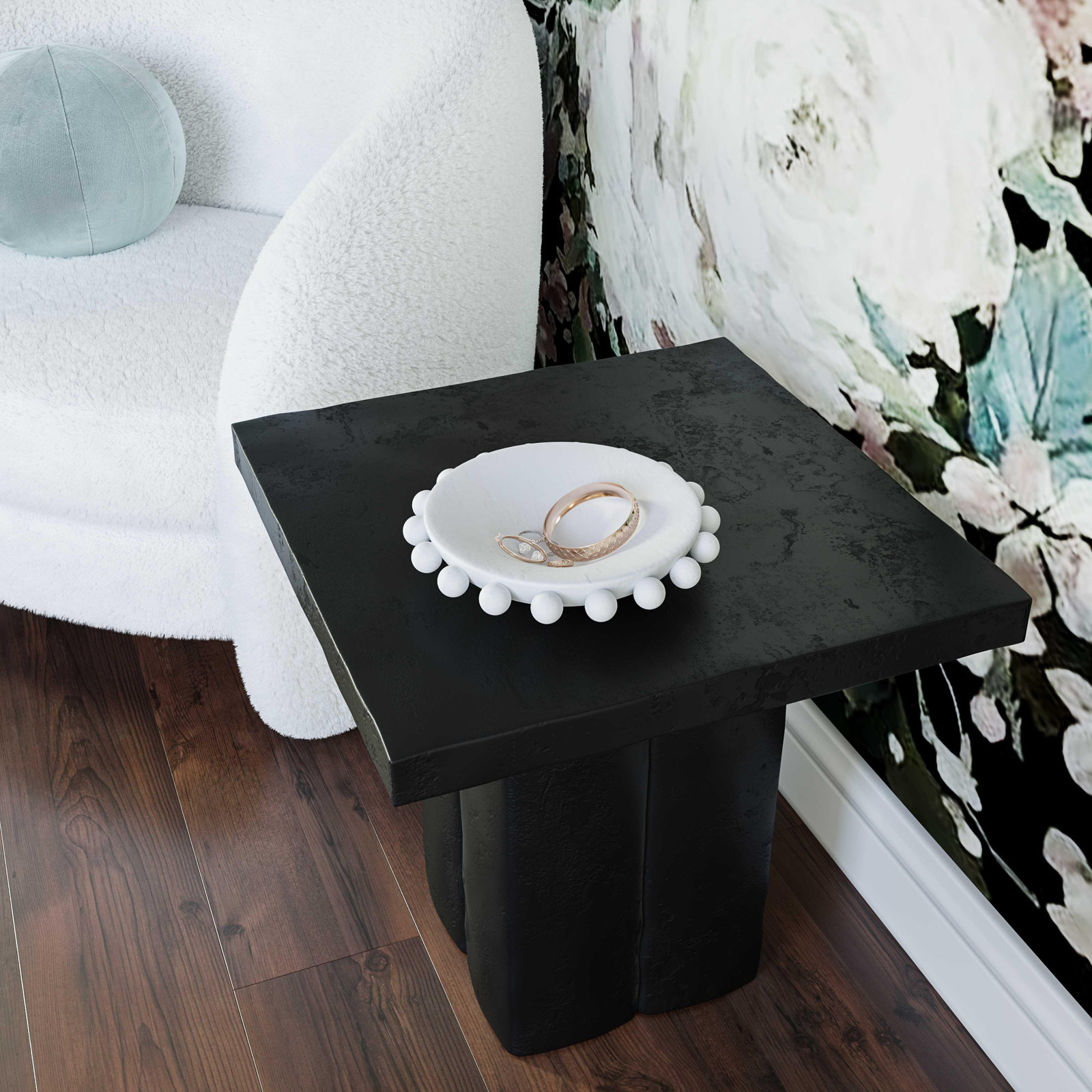 Alps End Table, Black