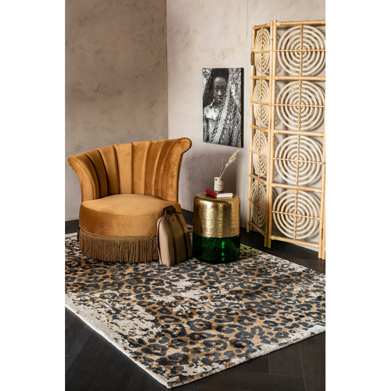 Cave Iron Top End Table, Green